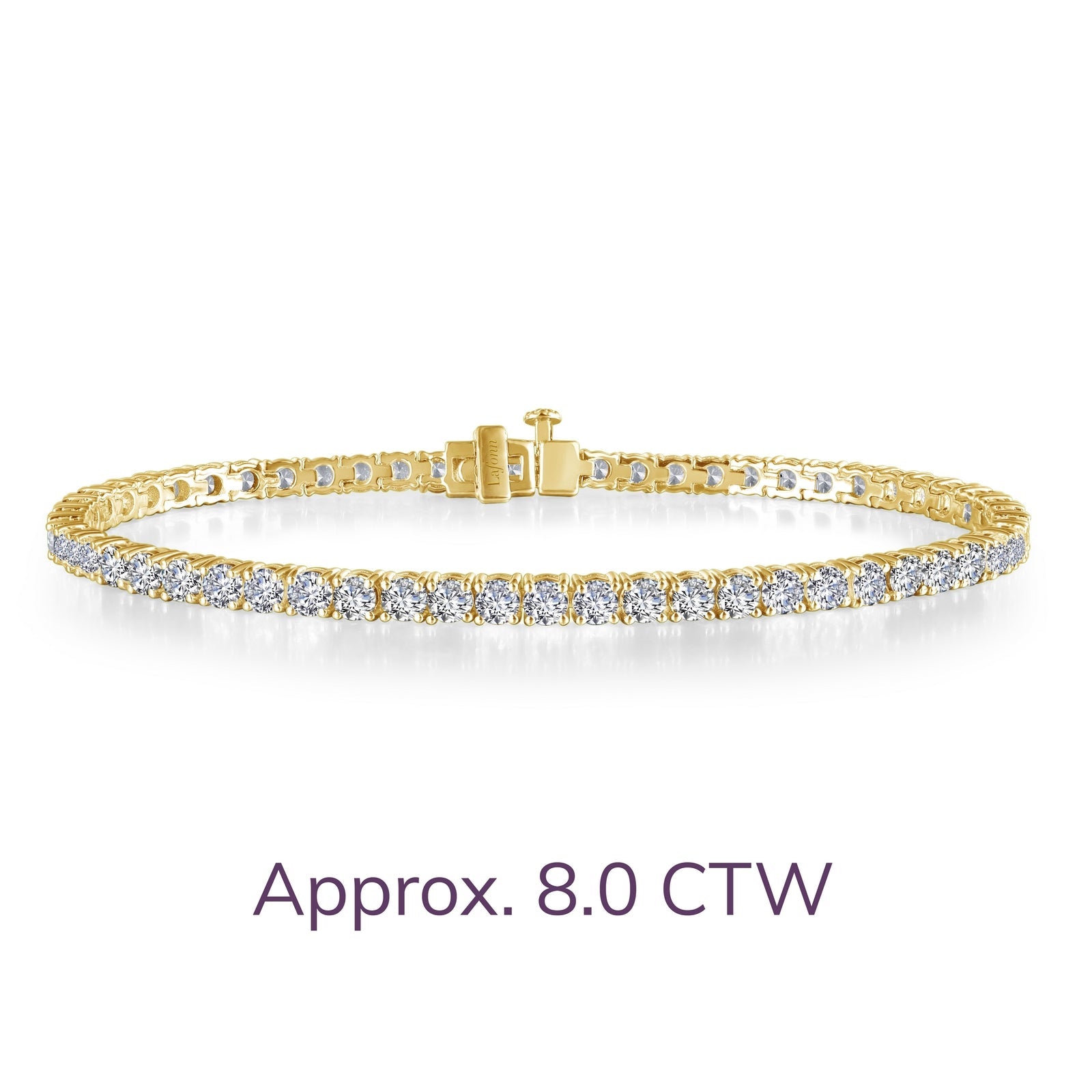 Lafonn Classic Tennis Bracelet 47 Stone Count B3003CLG70
