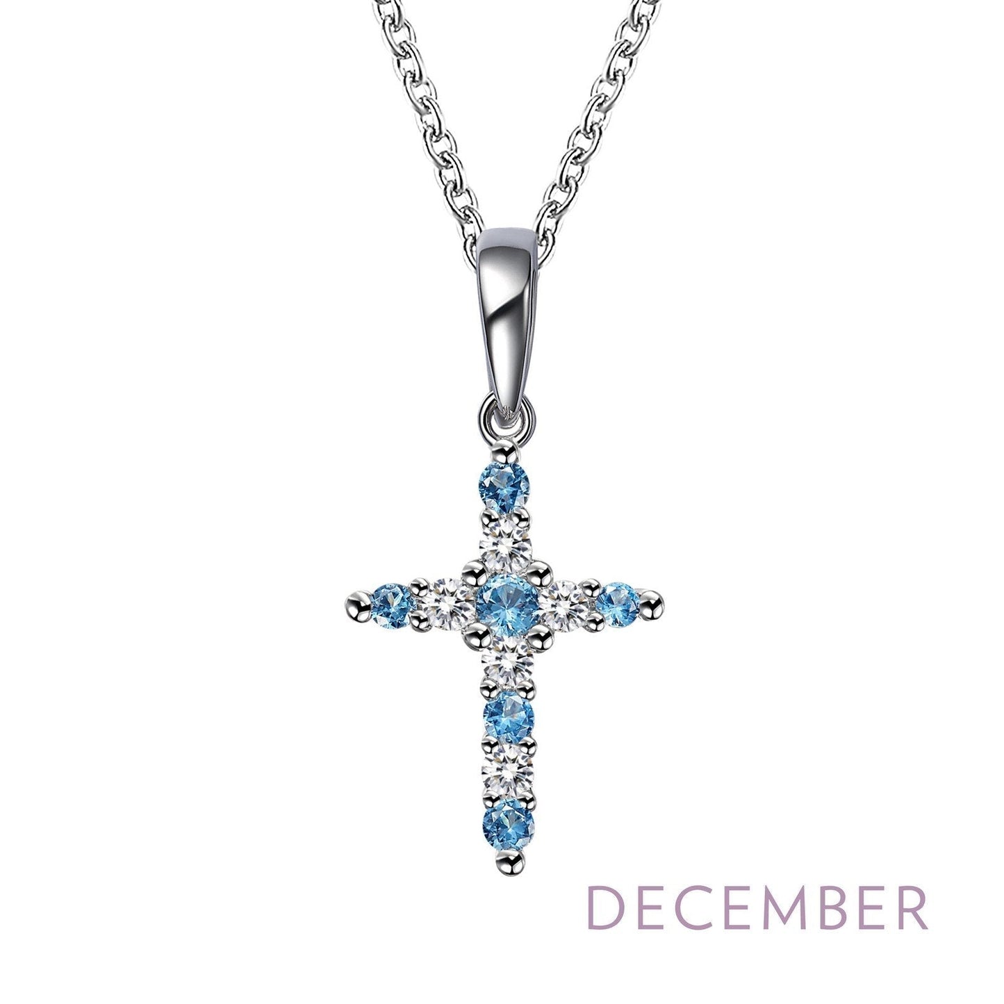 LaFonn Platinum DECEMBER N/A NECKLACES December Birthstone Necklace