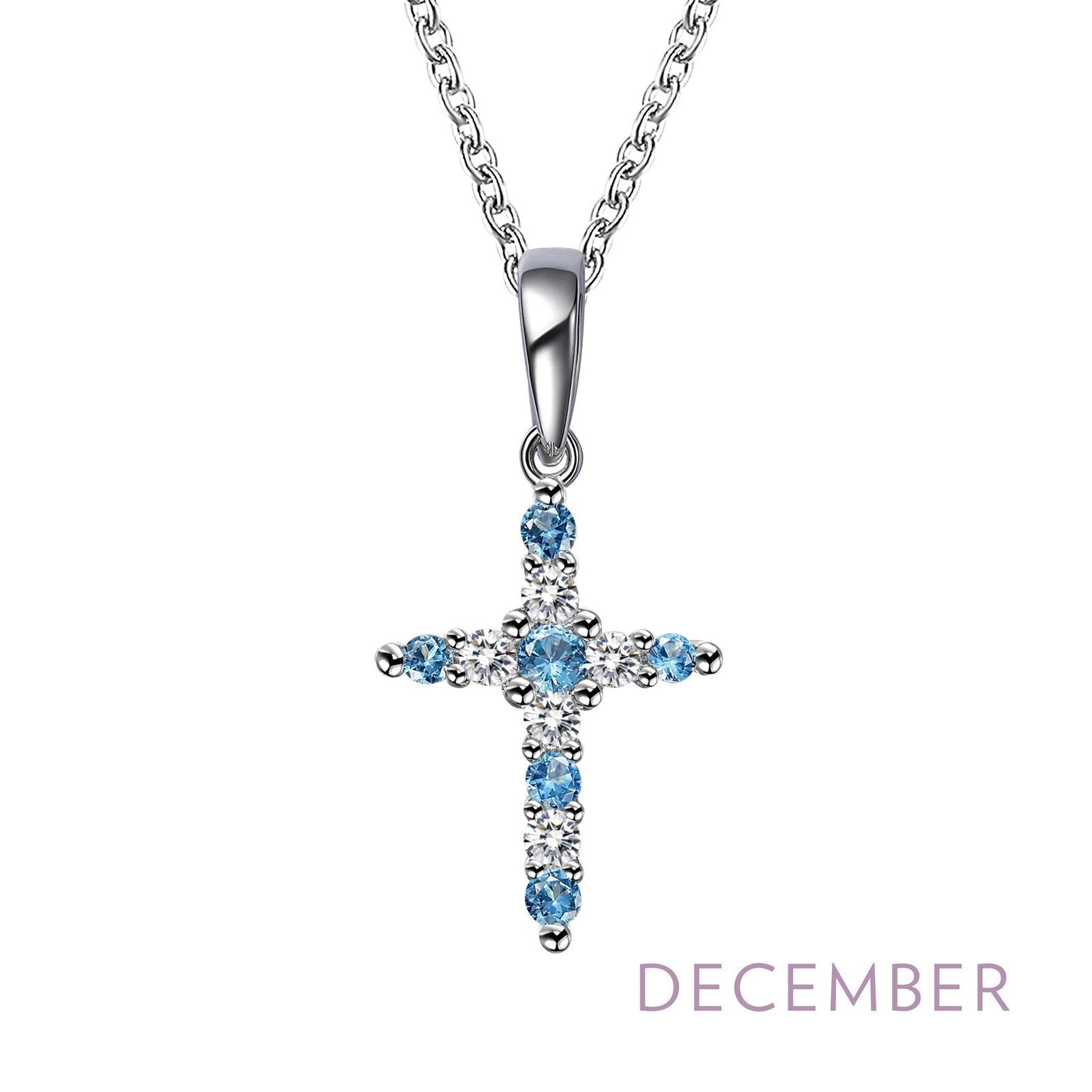 LaFonn Platinum DECEMBER N/A NECKLACES December Birthstone Necklace