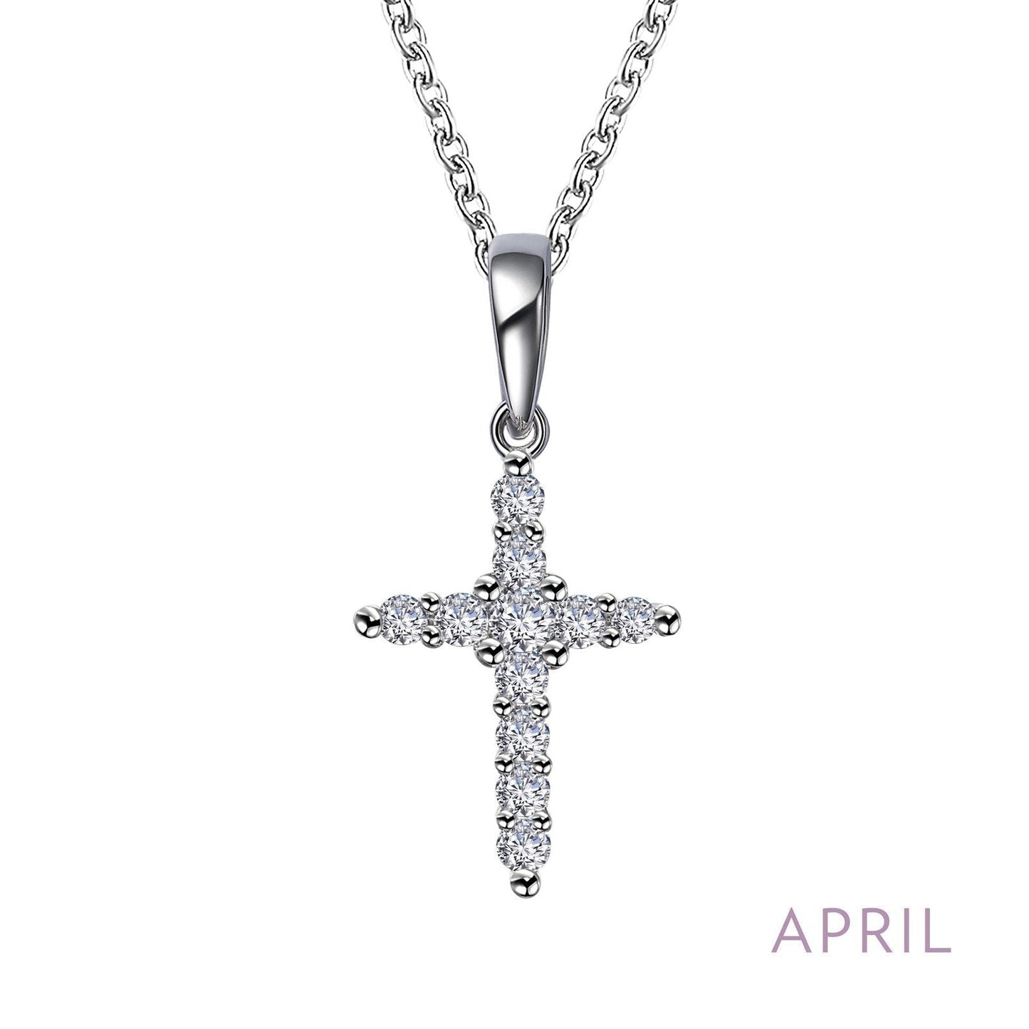 LaFonn Platinum APRIL N/A NECKLACES April Birthstone Necklace