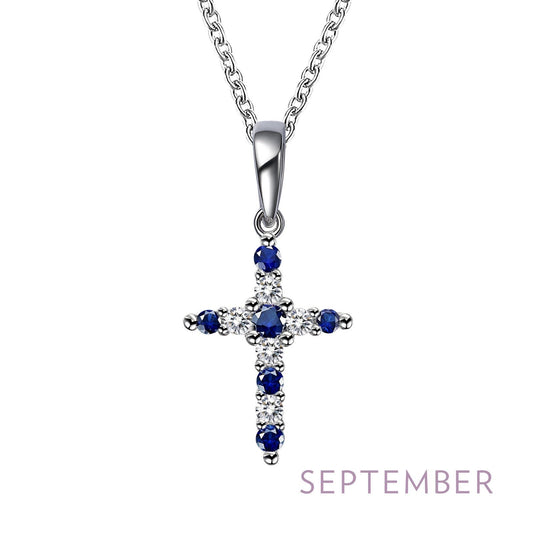 LaFonn Platinum SEPTEMBER N/A NECKLACES September Birthstone Necklace