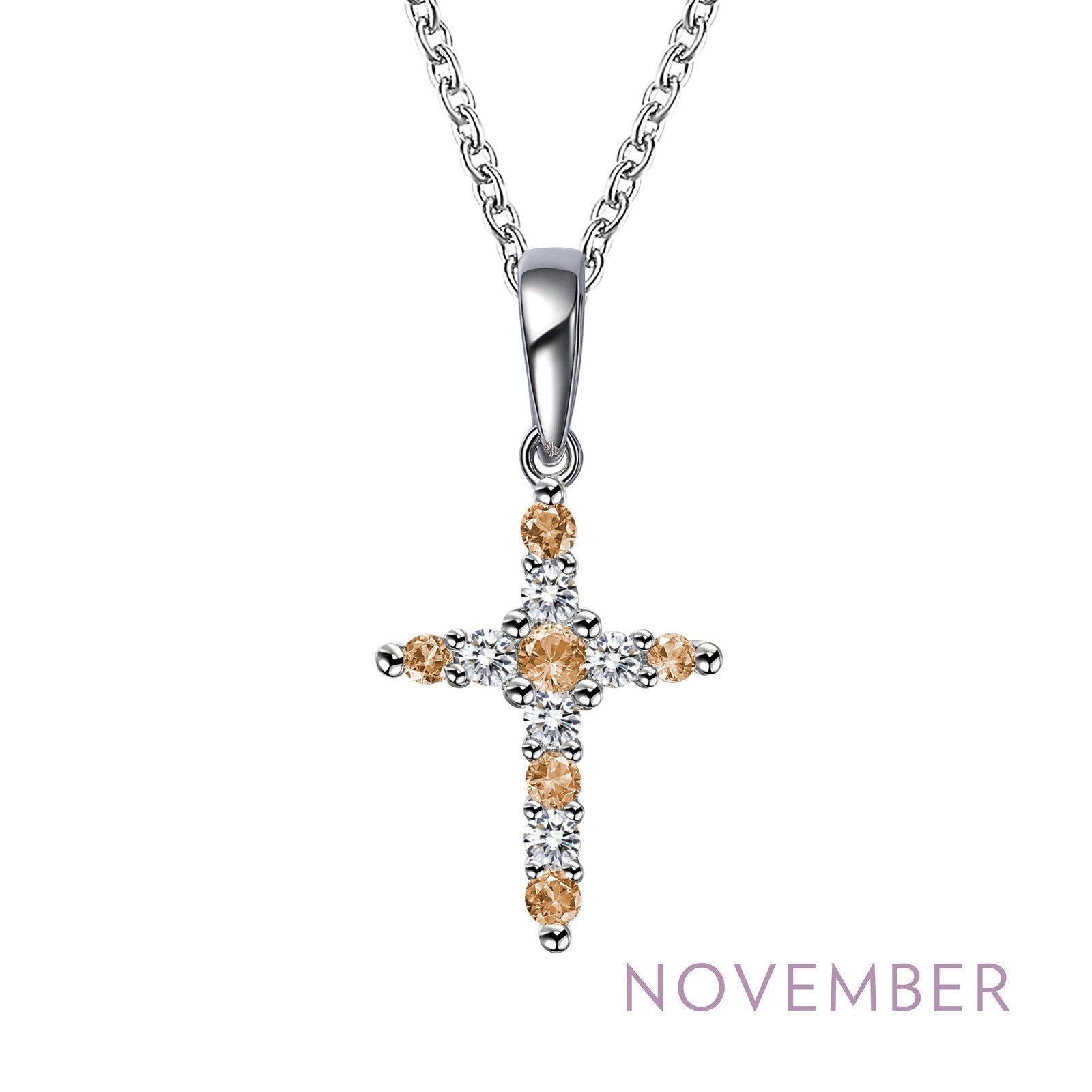 LaFonn Platinum NOVEMBER N/A NECKLACES November Birthstone Necklace