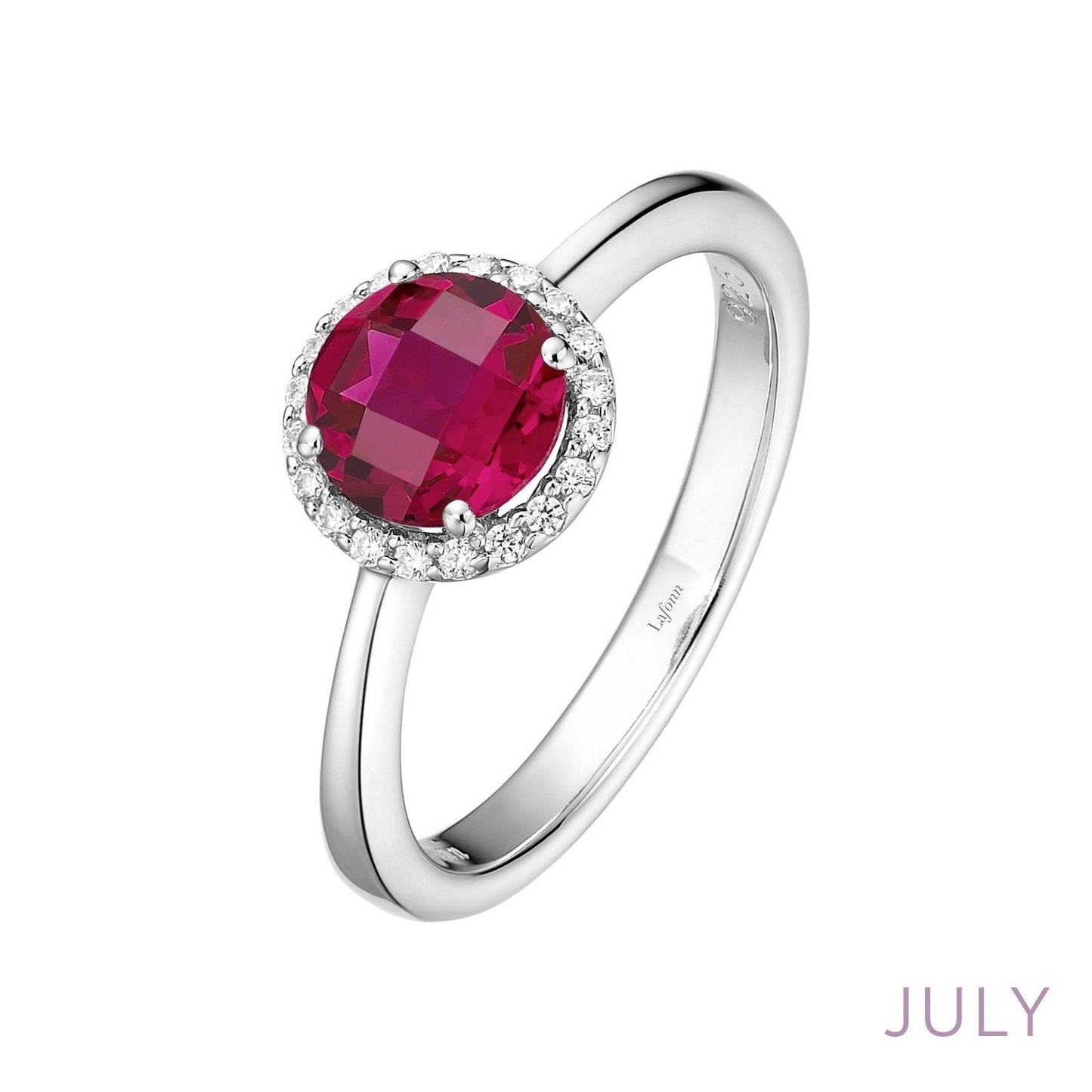 Lafonn July Birthstone Ring JULY RINGS Size 5 Platinum 1.05 cts CTS 