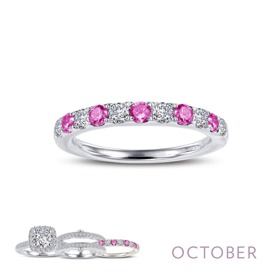 Lafonn October Birthstone Ring OCTOBER RINGS Size 7 Platinum 0.51cts CTS Approx.2.7mm(W)
