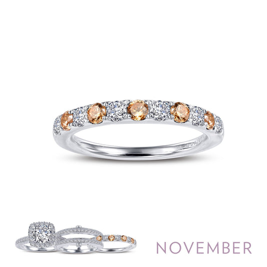 Lafonn November Birthstone Ring 11 Stone Count BR004YTP10