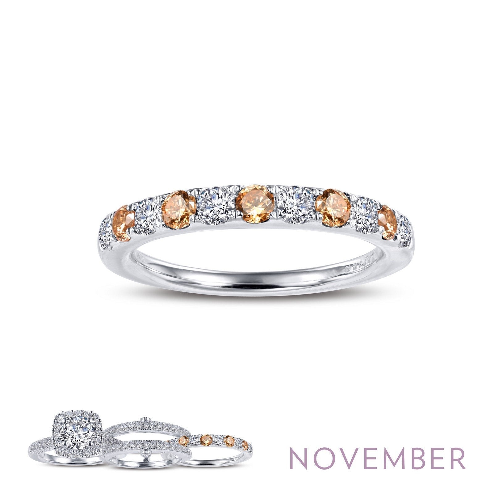 LaFonn Platinum NOVEMBER N/A RINGS November Birthstone Ring