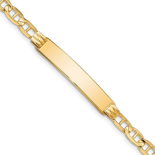 Quality Gold 14k Anchor ID Bracelet Gold     