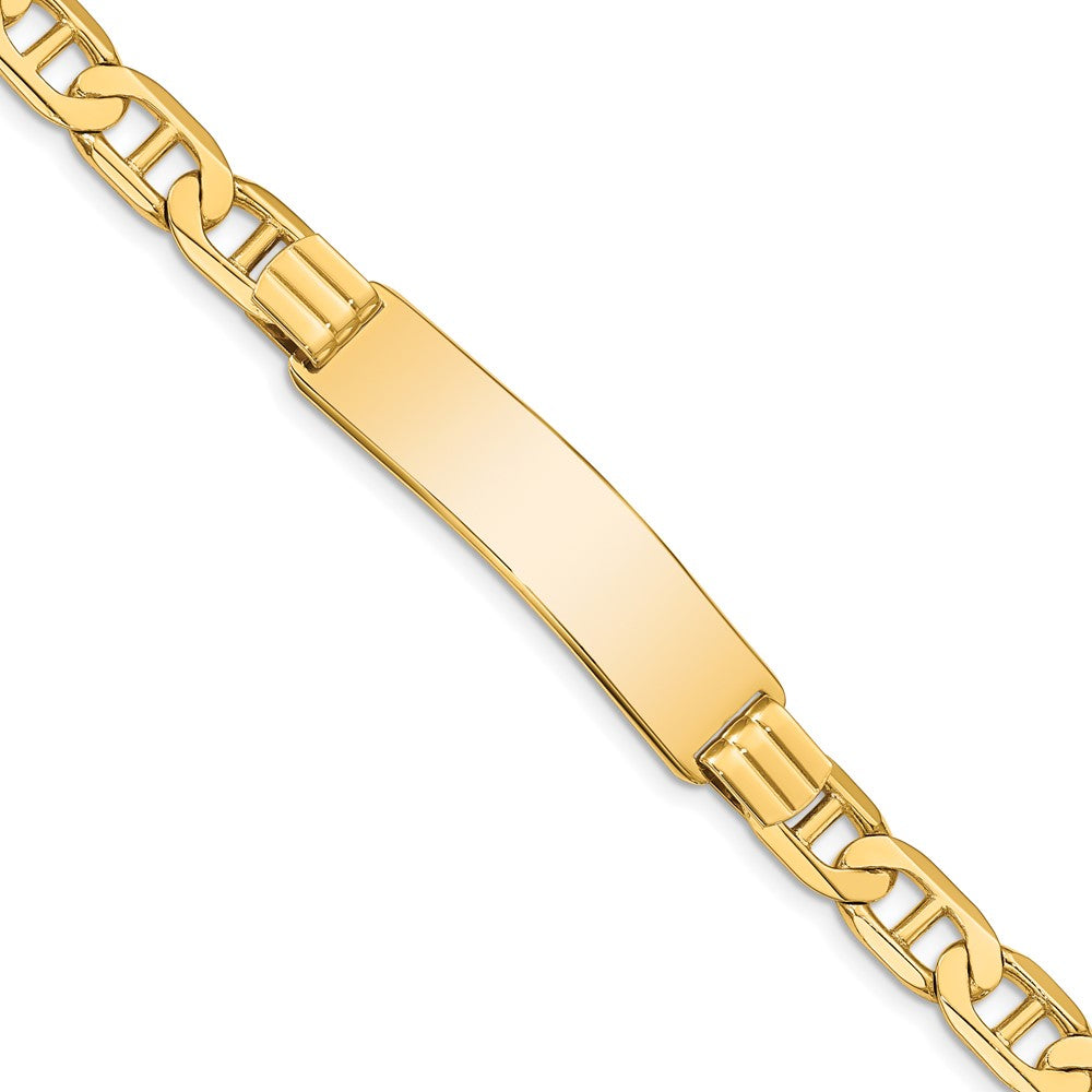 Quality Gold 14k Anchor Link ID Bracelet Gold     