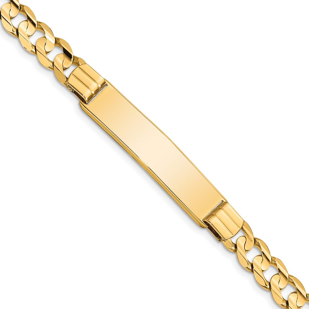 Quality Gold 14k Curb ID Bracelet Gold     