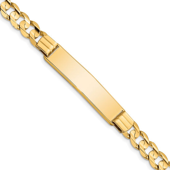 Quality Gold 14k Curb ID Bracelet Gold     