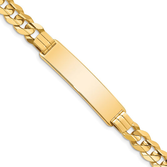 Quality Gold 14k Curb ID Bracelet Gold     