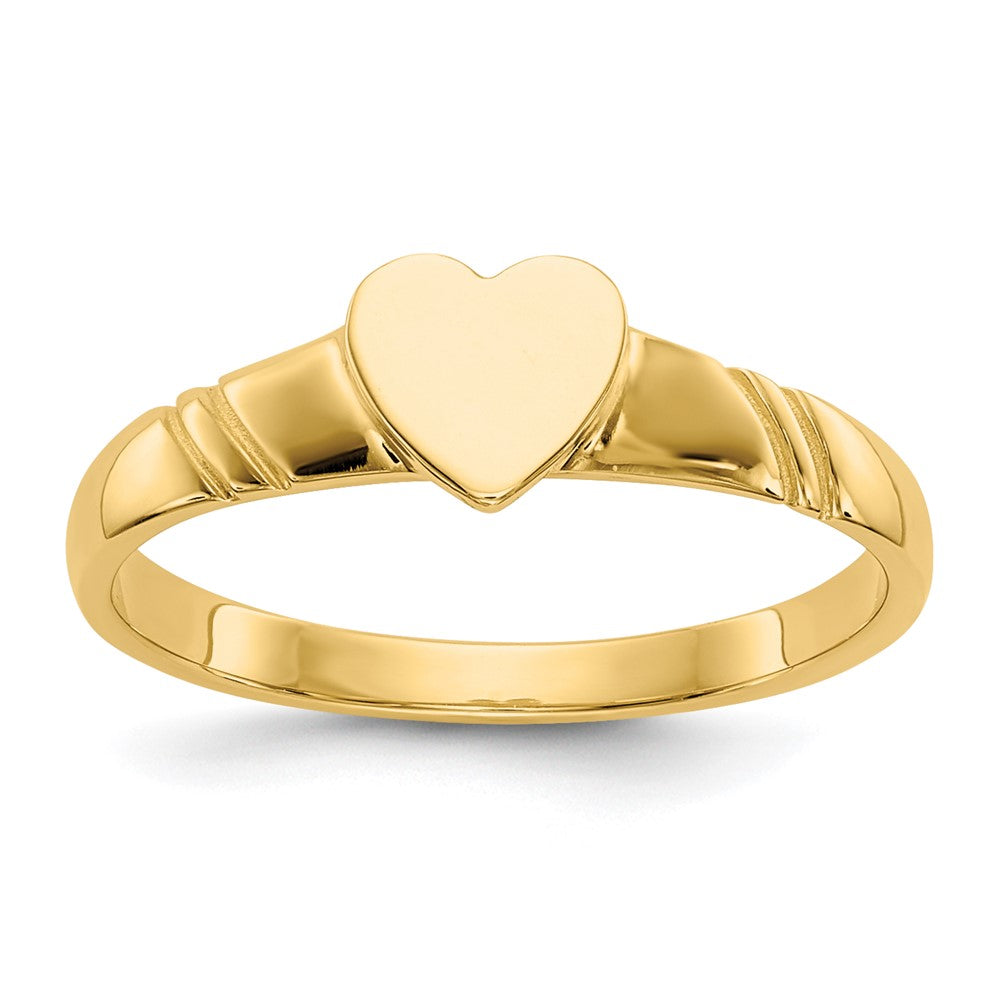 Quality Gold 14k Children's Heart Ring Gold