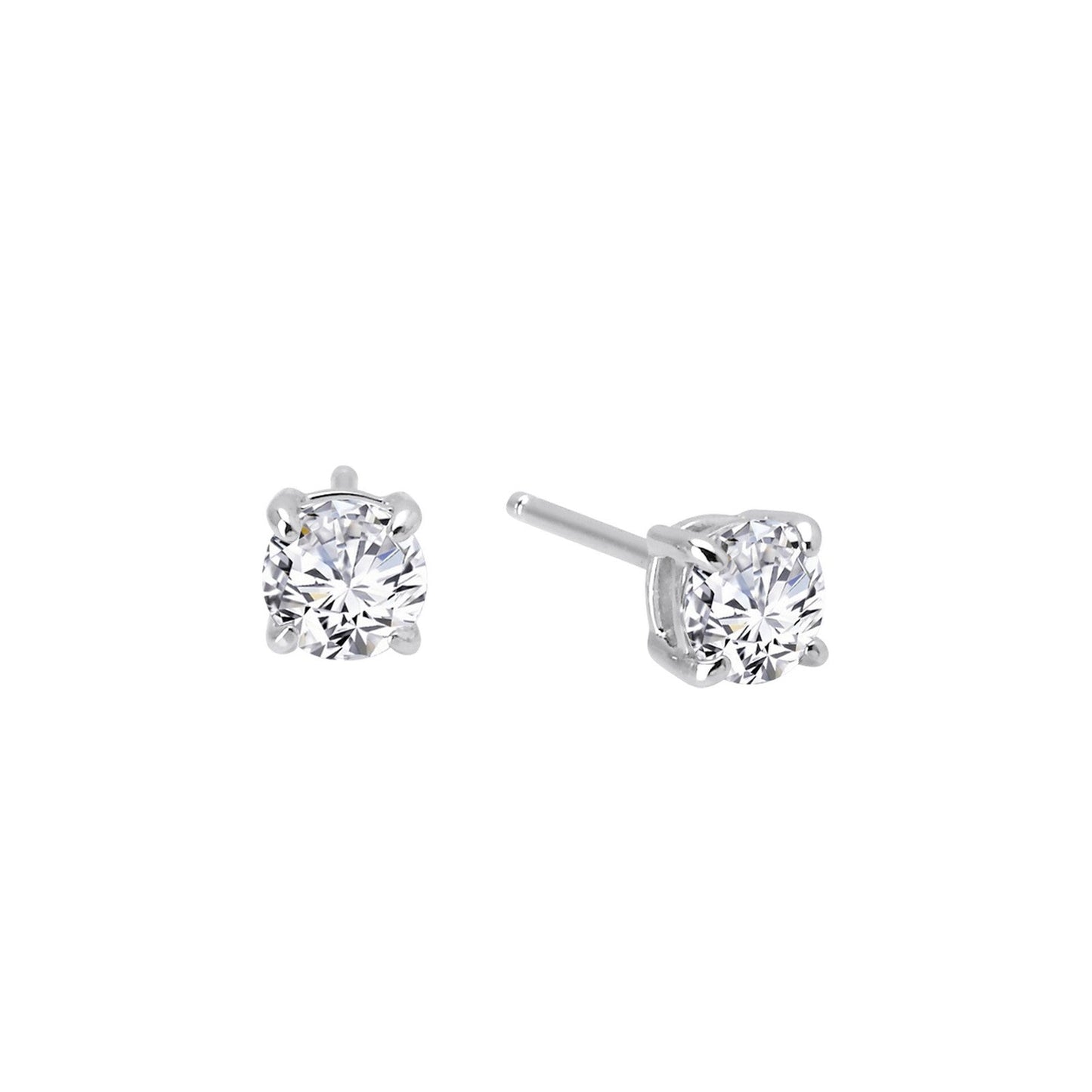 1 CTW Solitaire Stud Earrings