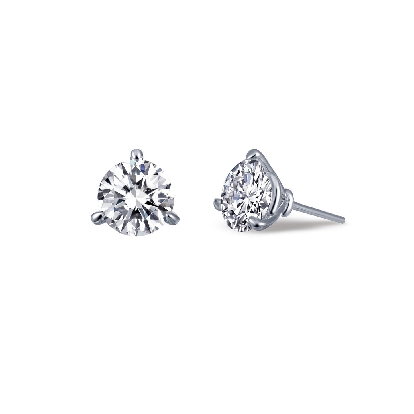 2.5 CTW Solitaire Stud Earrings