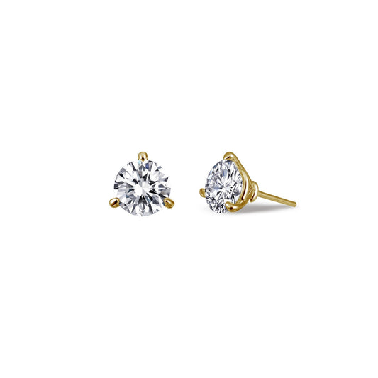 1 CTW Solitaire Stud Earrings