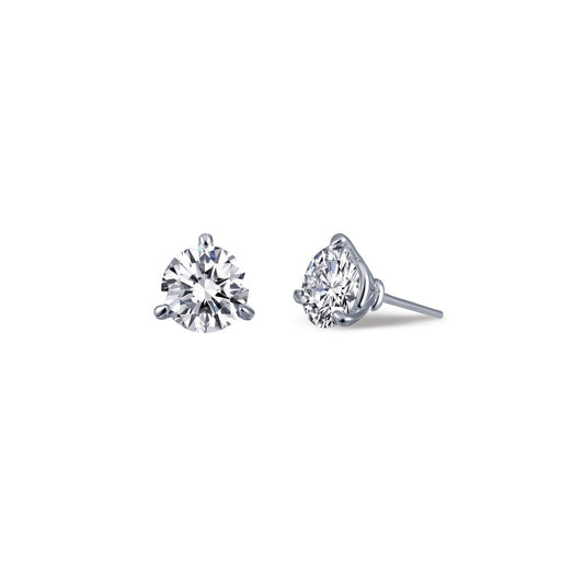 1 CTW Solitaire Stud Earrings