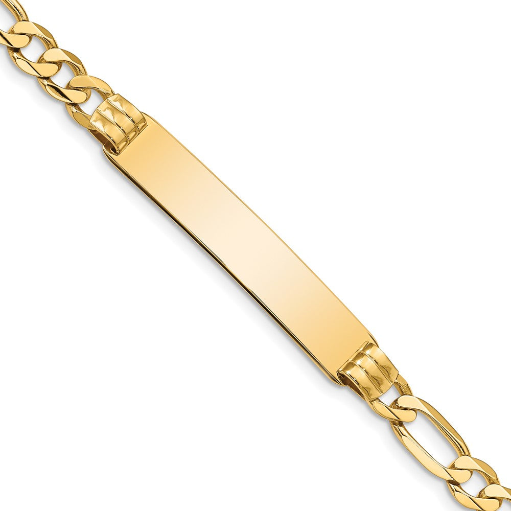 Quality Gold 14k Figaro ID Bracelet Gold     