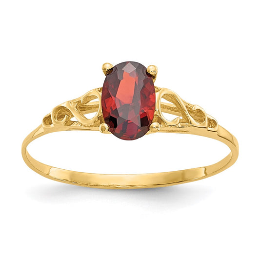 Quality Gold 14k Madi K Synthetic Garnet Ring Gold