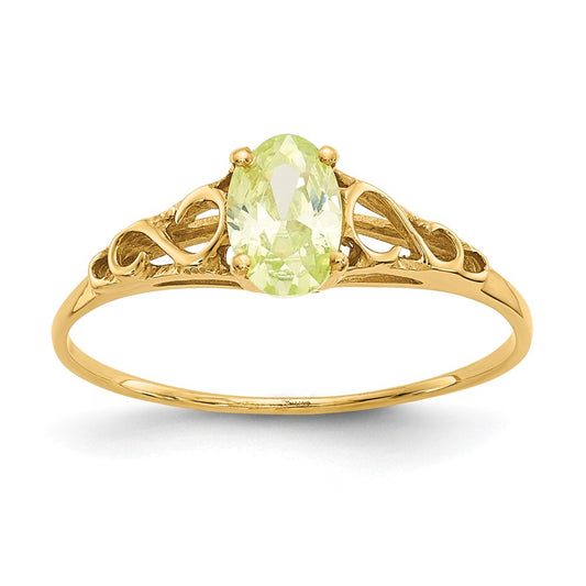 Quality Gold 14k Madi K Synthetic Peridot Ring Gold     