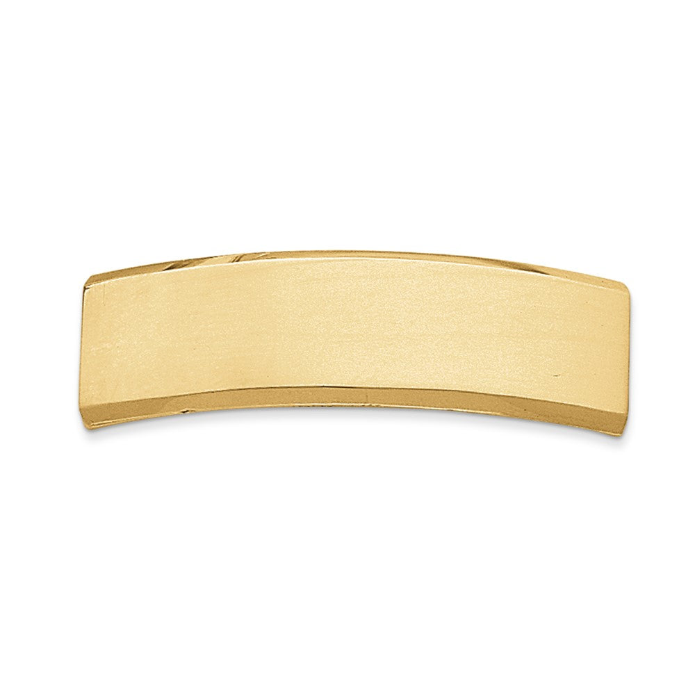 Quality Gold 14k 48x14x2 mm ID Plate Gold     