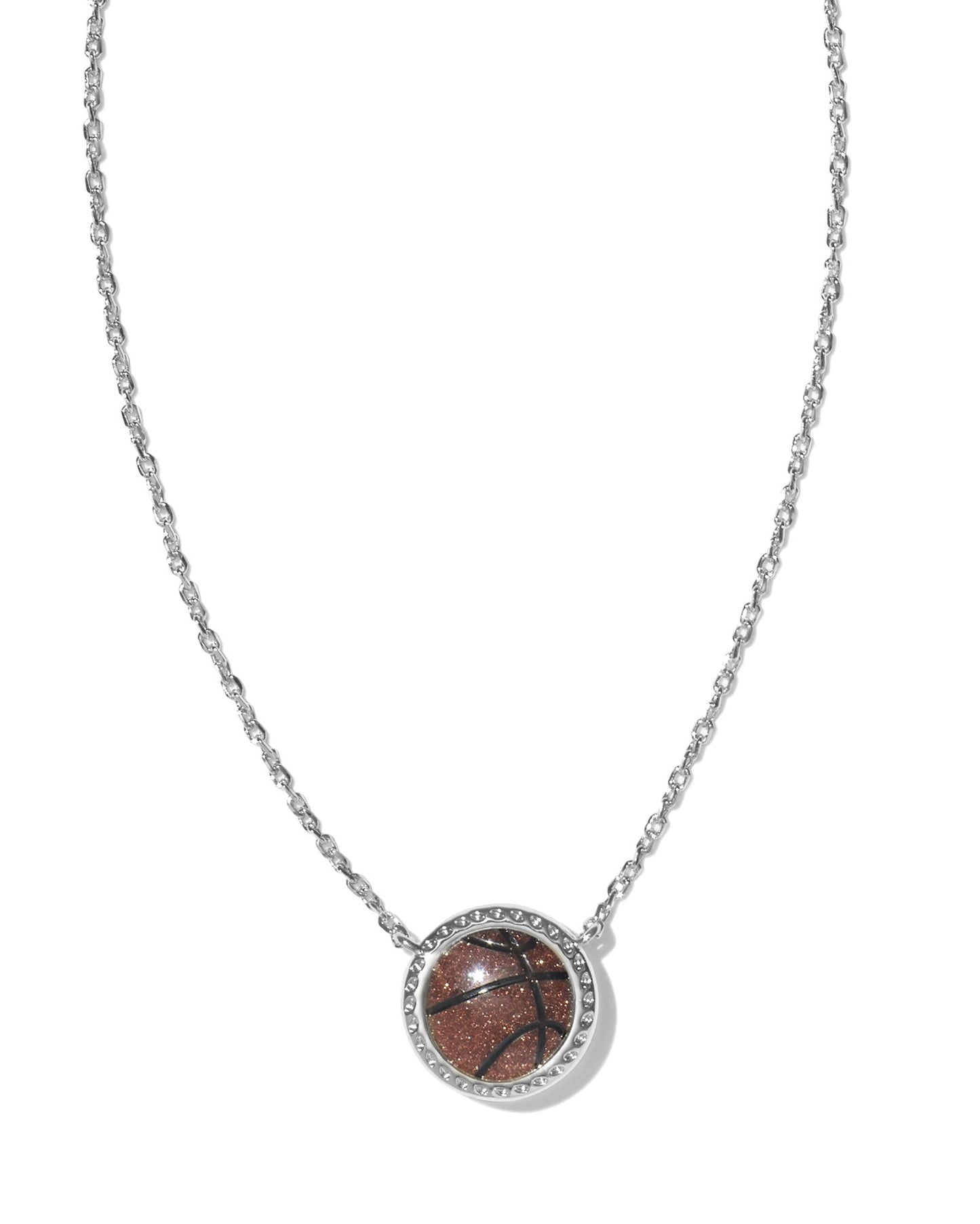 BASKETBALL SHORT PENDANT NECKLACE