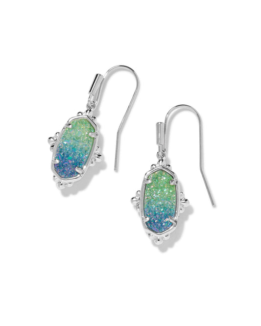 LEE PETAL FRAMED DROP EARRINGS