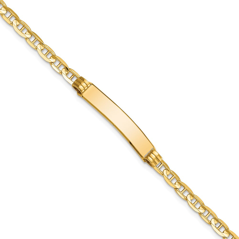 Load image into Gallery viewer, Quality Gold 14K Anchor Link ID Bracelet Gold     

