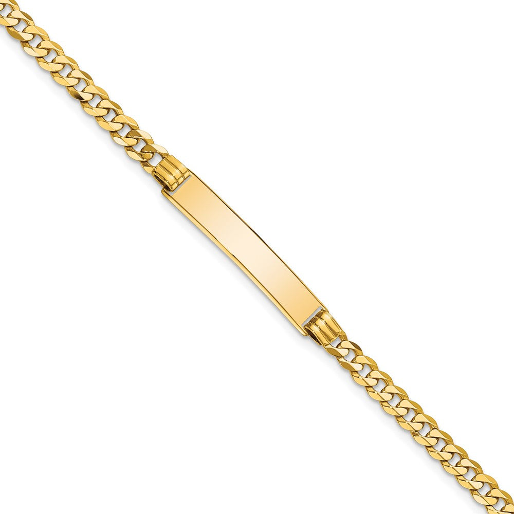 Quality Gold 14K Curb Link ID Bracelet Gold     