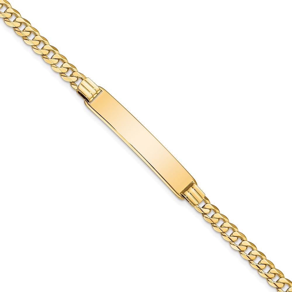 Quality Gold 14K Curb Link ID Bracelet Gold     