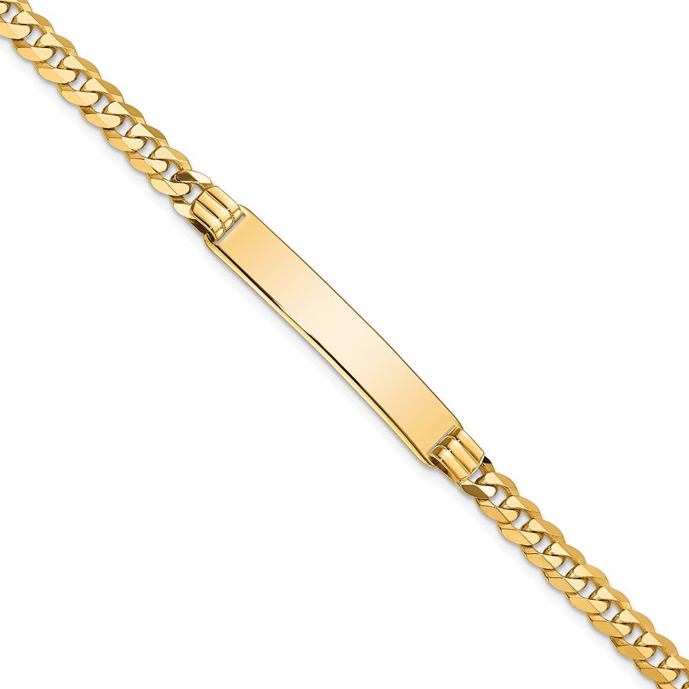 Quality Gold 14K Curb Link ID Bracelet Gold     