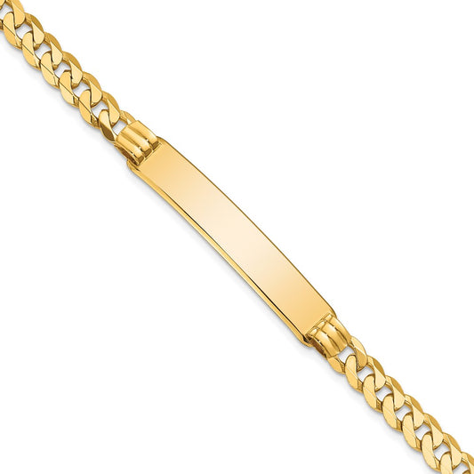 Quality Gold 14K Curb Link ID Bracelet Gold     