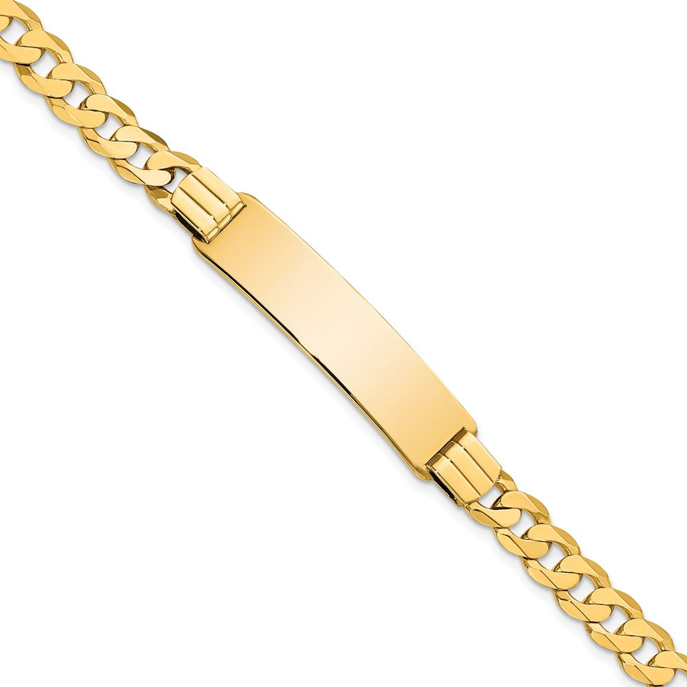 Quality Gold 14K Curb Link ID Bracelet Gold     