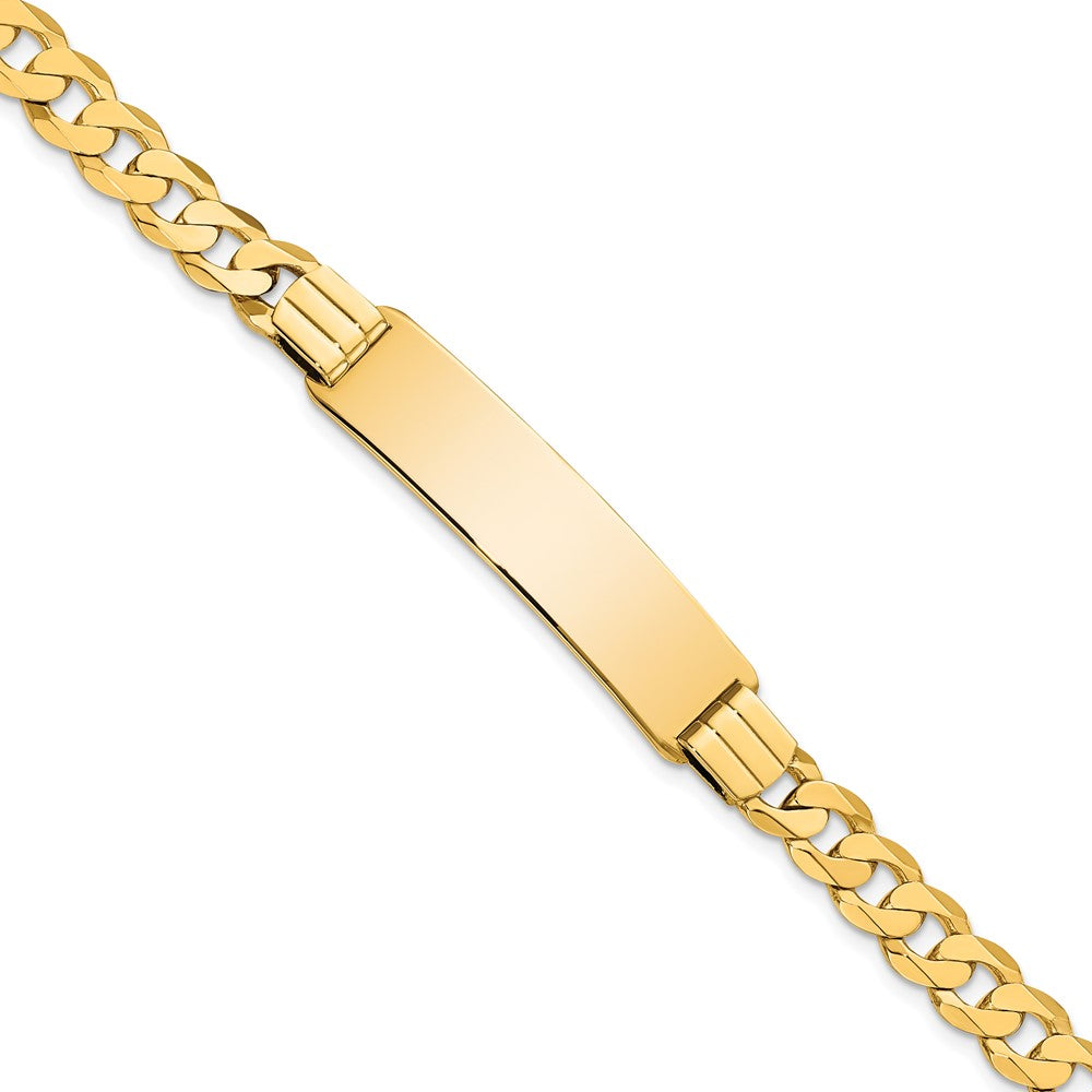 Load image into Gallery viewer, Quality Gold 14K Curb Link ID Bracelet Gold     
