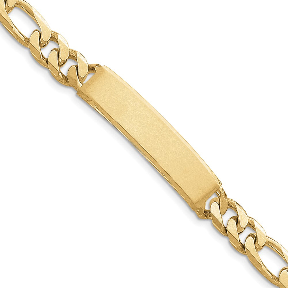 Quality Gold 14k Figaro ID Bracelet Gold     