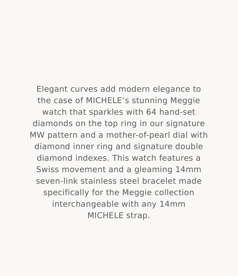 IN-STOCK, CALL TO ORDER - Meggie Diamond Stainless Steel Watch