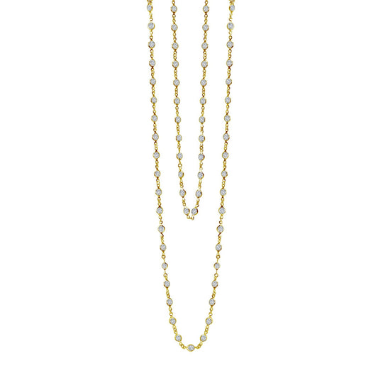 Lafonn Classic Station Necklace 79 Stone Count N0009CLG36