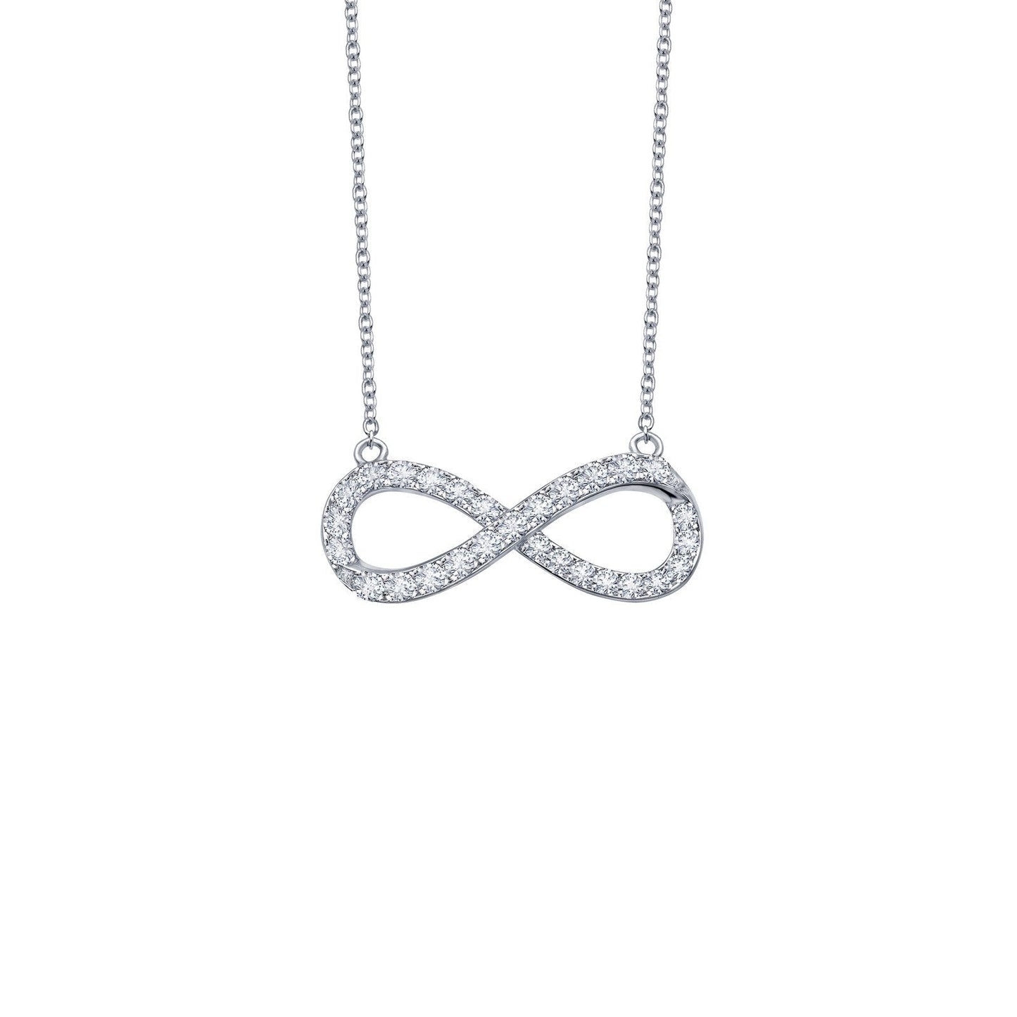 Load image into Gallery viewer, LaFonn Platinum Simulated Diamond N/A NECKLACES 0.33 CTW Infinity Necklace
