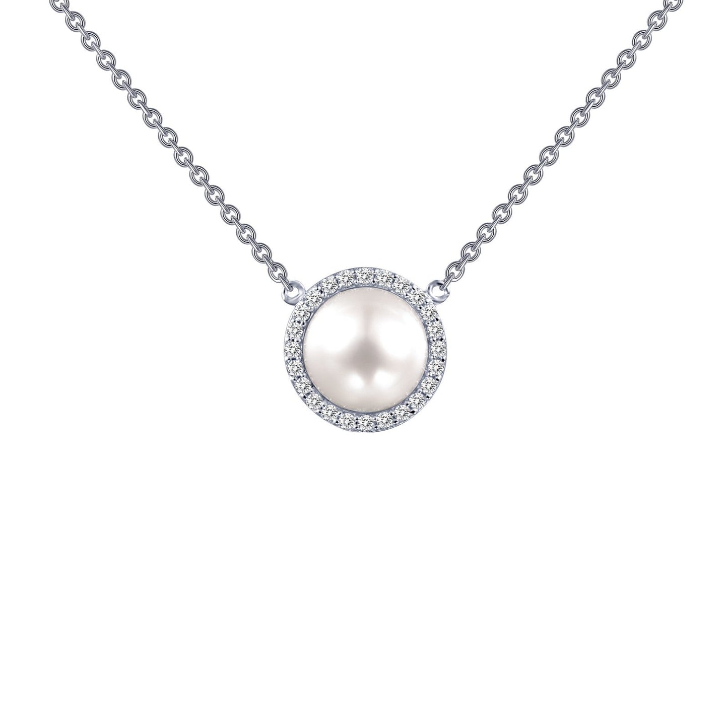 Lafonn Cultured Freshwater Pearl Necklace 24 Stone Count N0029CLP18