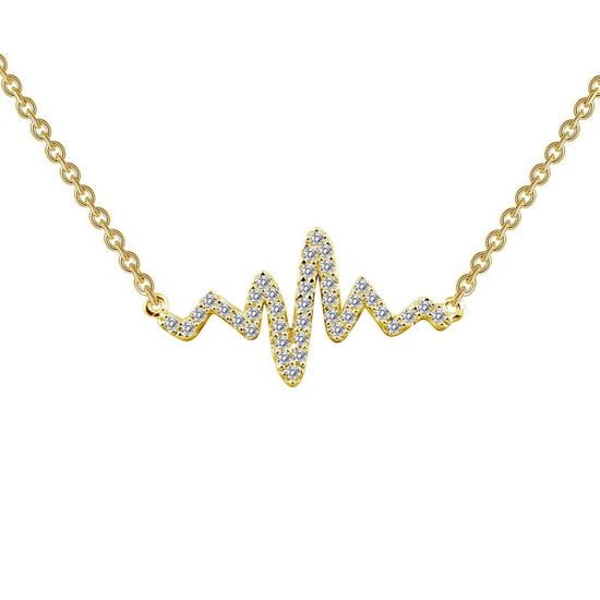 Load image into Gallery viewer, LaFonn Gold Simulated Diamond N/A NECKLACES 0.39 CTW Heartbeat Necklace

