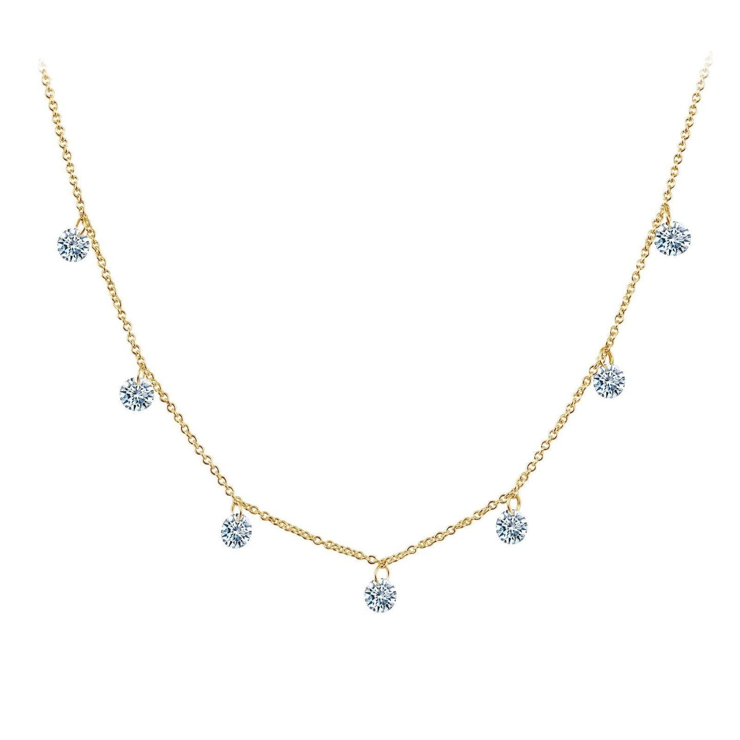 LaFonn Gold Simulated Diamond N/A NECKLACES Frameless Raindrop Necklace