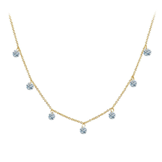LaFonn Gold Simulated Diamond N/A NECKLACES Frameless Raindrop Necklace