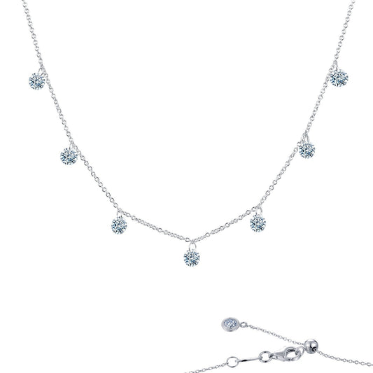 LaFonn Platinum Simulated Diamond N/A NECKLACES Frameless Raindrop Necklace