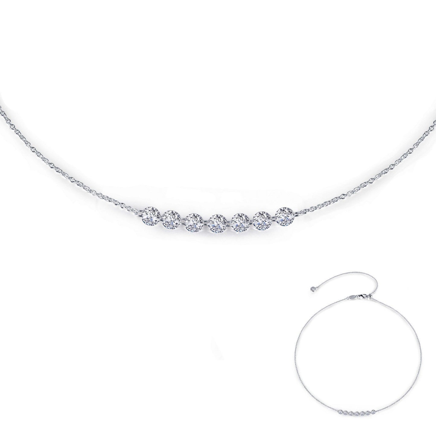 LaFonn Platinum Simulated Diamond N/A NECKLACES 7 Symbols of Joy Necklace