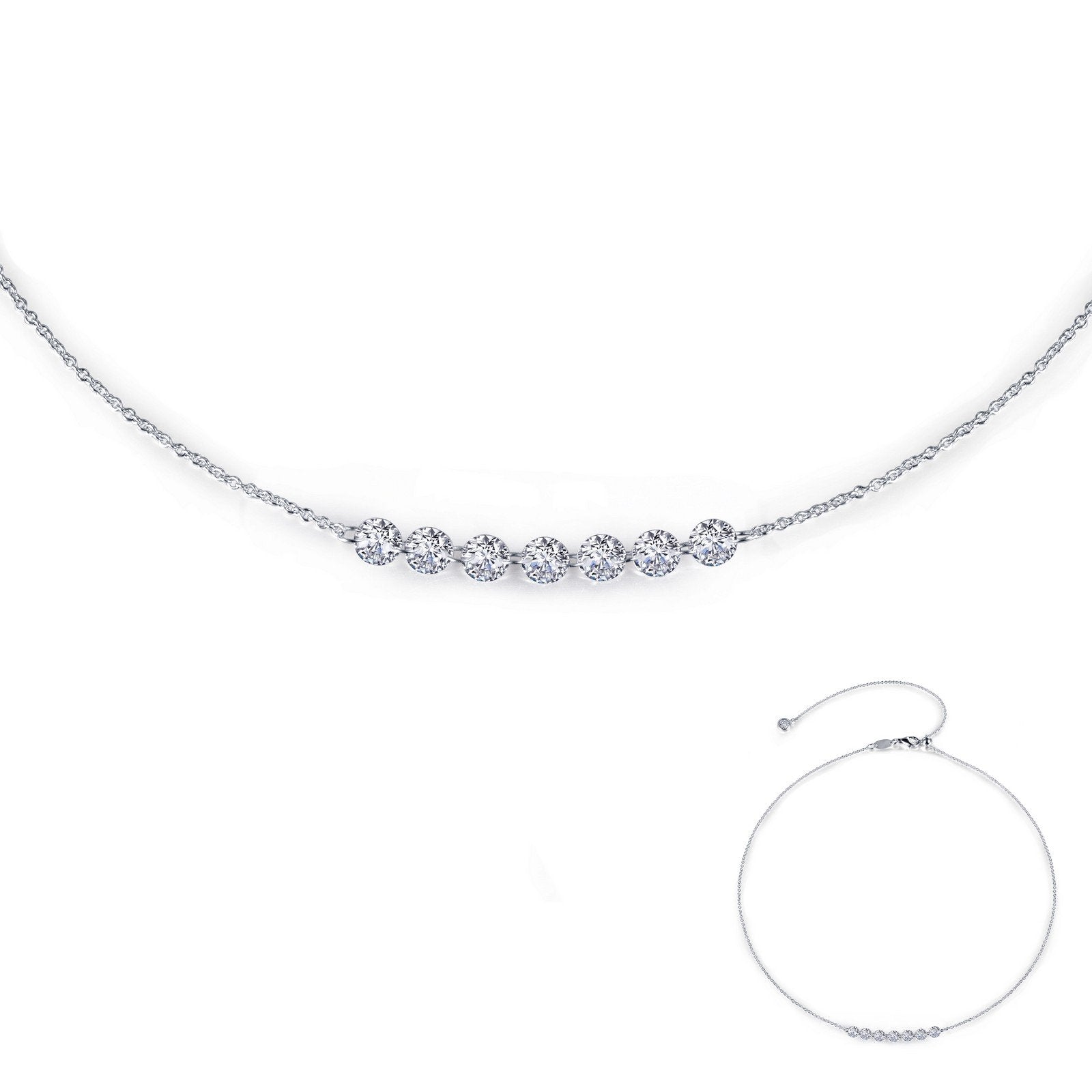 LaFonn Platinum Simulated Diamond N/A NECKLACES 7 Symbols of Joy Necklace