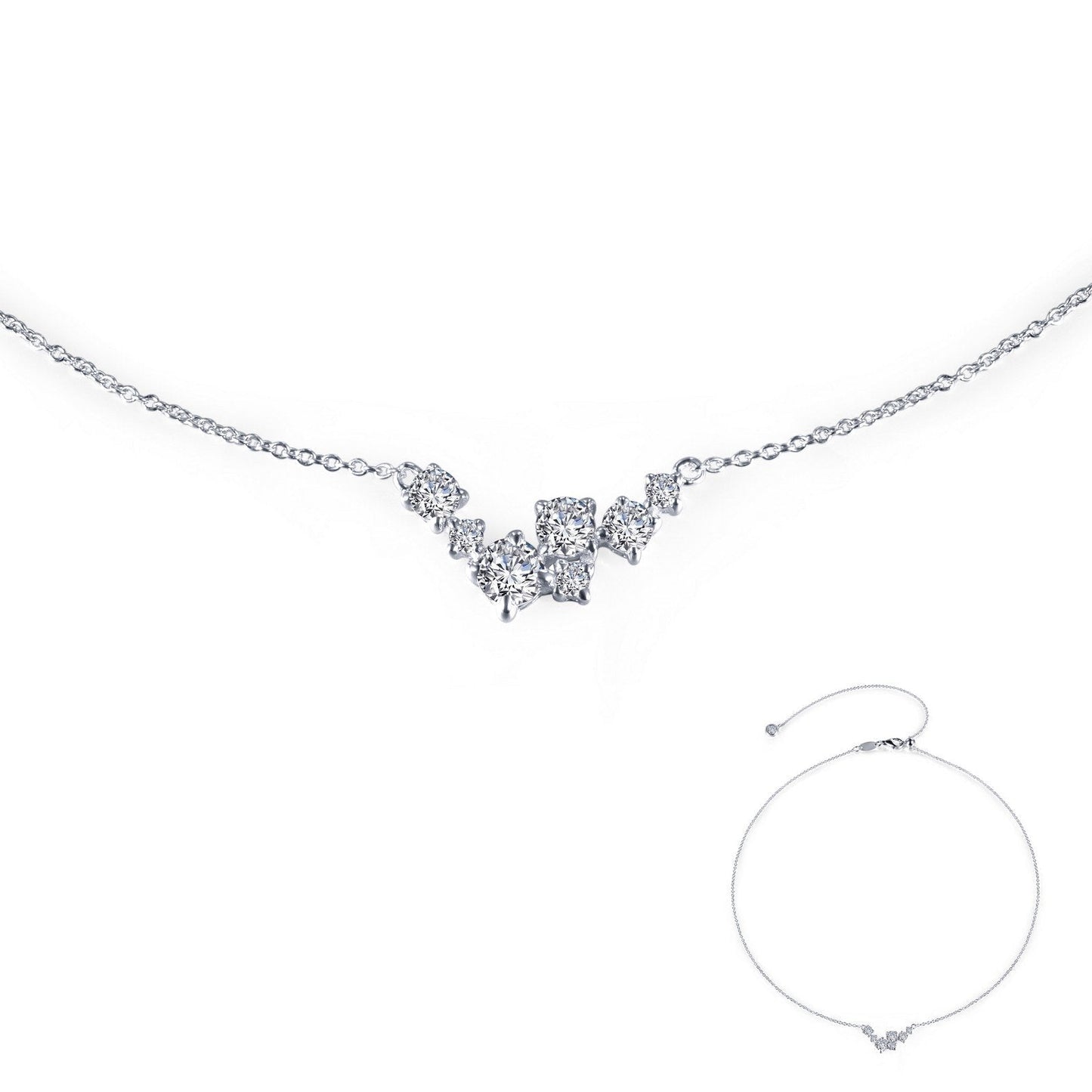 LaFonn Platinum Simulated Diamond N/A NECKLACES 7 Symbols of Joy Necklace