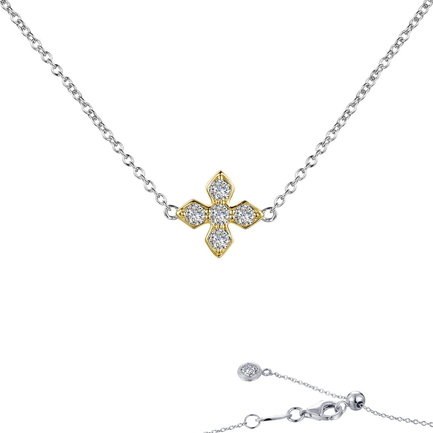 LaFonn Mixed-Color Simulated Diamond N/A NECKLACES Maltese Cross Necklace