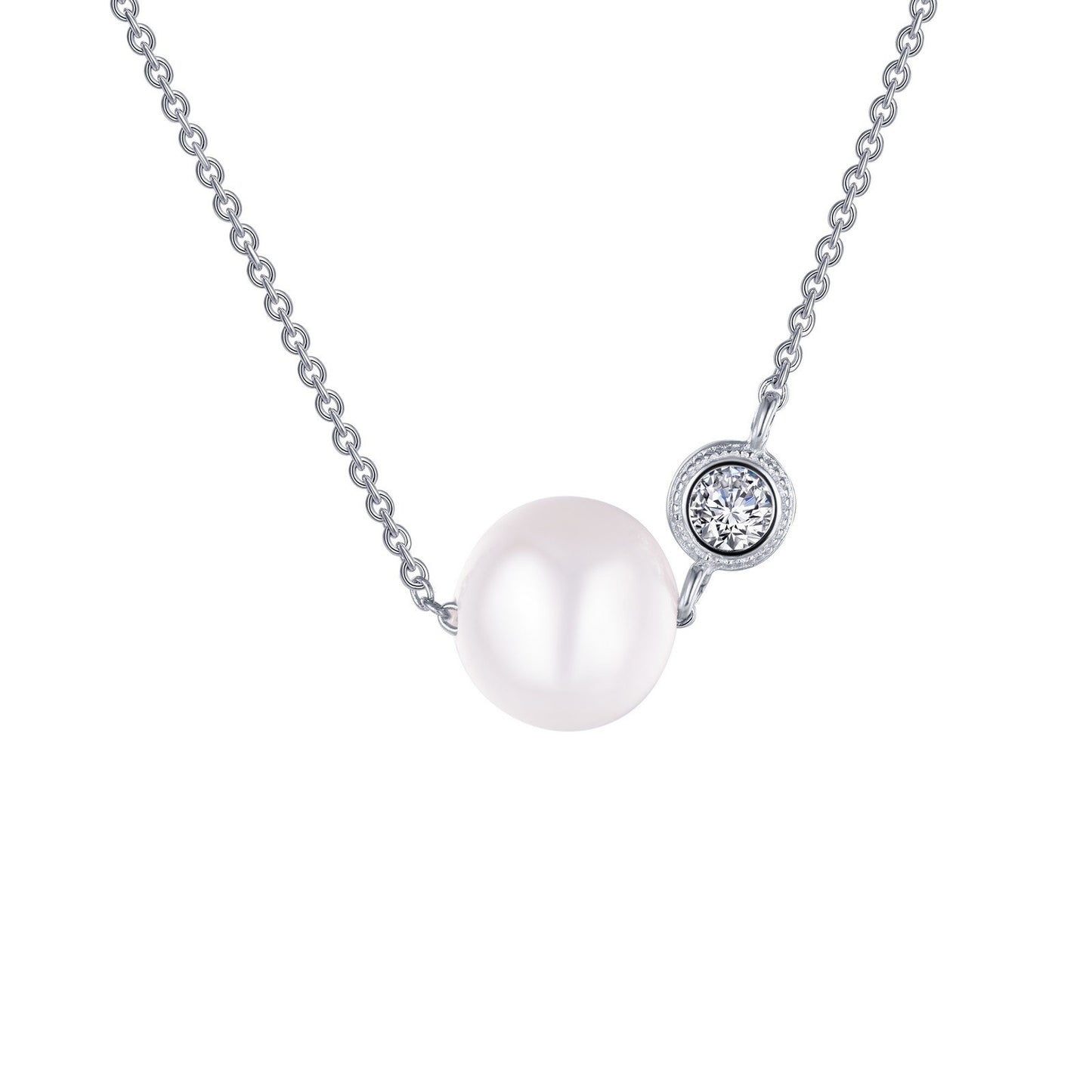 LaFonn Platinum Freshwater Pearl N/A NECKLACES Cultured Freshwater Pearl Necklace