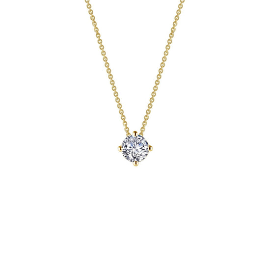 Load image into Gallery viewer, Lafonn 0.65 CTW Solitaire Necklace 2 Stone Count N0152CLG20
