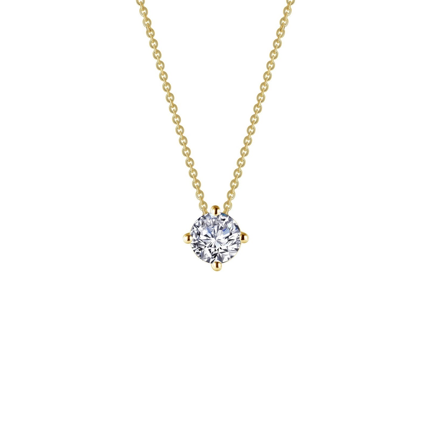 Lafonn 1.0 CTW Solitaire Necklace 2 Stone Count N0154CLG20