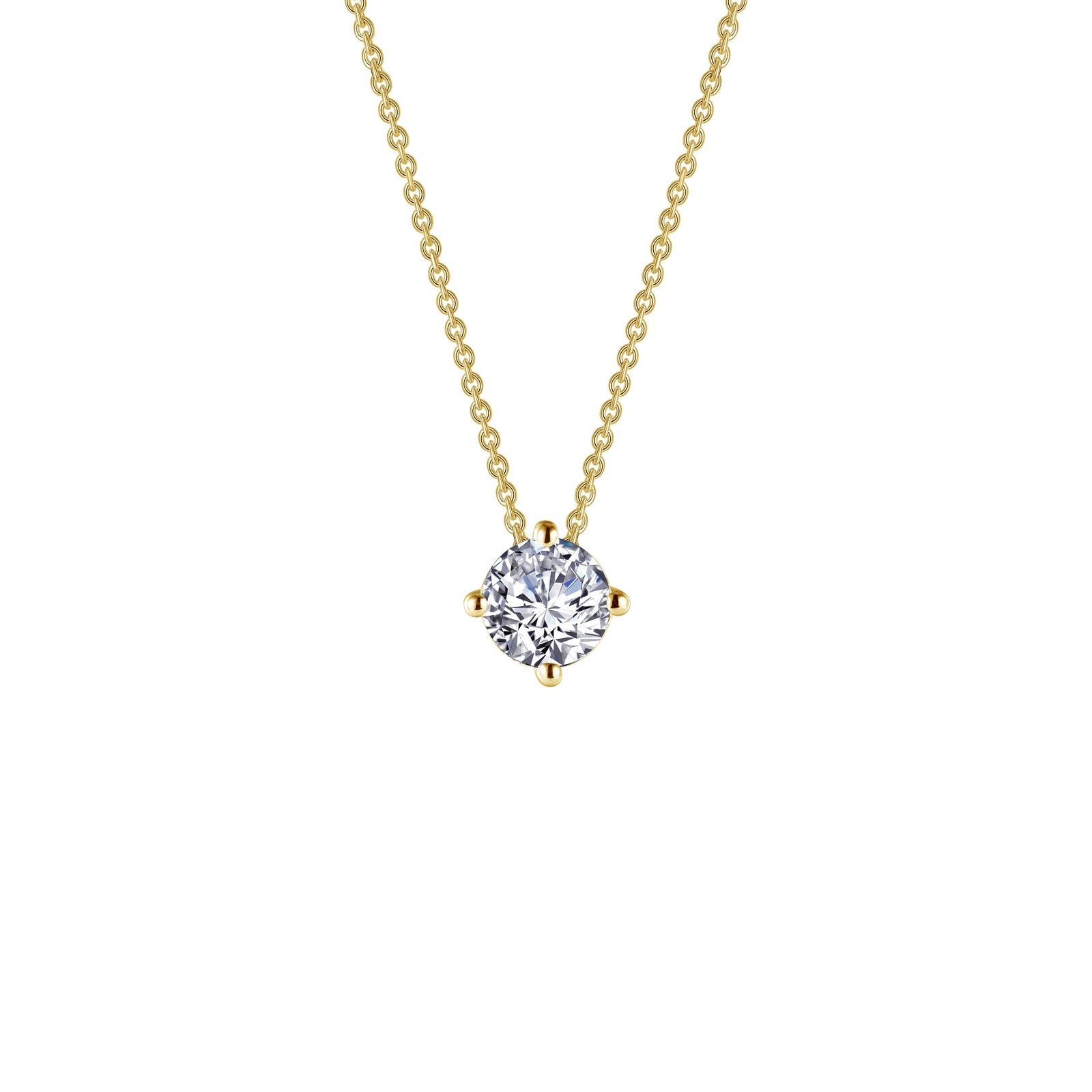 Lafonn 1.0 CTW Solitaire Necklace 2 Stone Count N0154CLG20